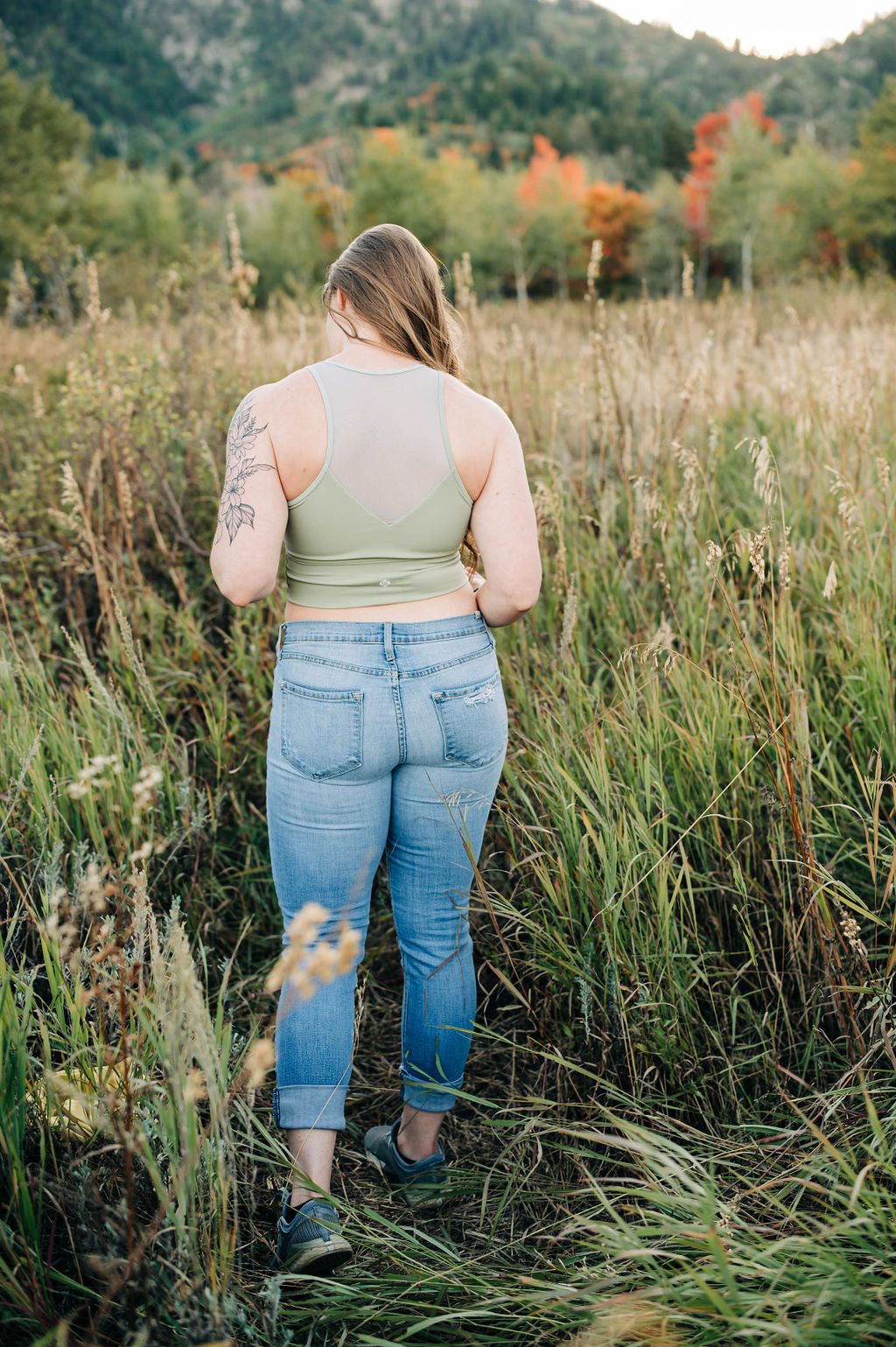 Don't Mesh with Me Crop